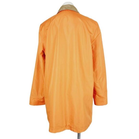 Orvis reversible button front jacket orange tan Size medium - Picture 7 of 12